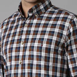 Louis Philippe Sport Men Slim Fit Tartan Checks Opaque Checked Casual Shirt image 2