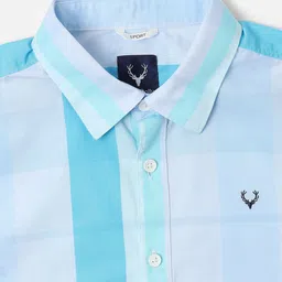 Allen Solly Junior Boys Slim Fit Buffalo Checks Opaque Checked Casual Shirt image 3
