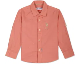 U.S. Polo Assn. Kids Boys Spread Collar Casual Shirt-picture-47