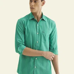 Red Flame Spread Collar Cotton Casual Shirt-image-13