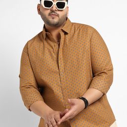 Instafab Plus Size Classic Regular Fit Floral Printed Cotton Casual Shirt-picture-35