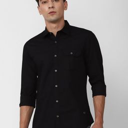 Peter England Casuals Slim Fit Opaque Pure Cotton Casual Shirt-picture-24