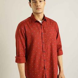 Indian Terrain Chiseled Slim Fit Floral Printed Casual Shirt-picture-20