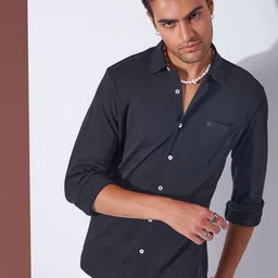 Markle Moro Spread Collar Slim Fit Cotton Casual Shirt-picture-39