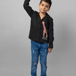 ZIP ZAP ZOOP Boys Comfort Printed Spread Collar Casual Shirt-picture-19