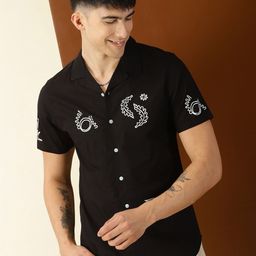 Thomas Scott Premium Fit Abstract Printed Pure Cotton Casual Shirt-picture-35