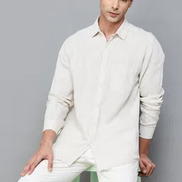 CODE by Lifestyle Linen Casual Regular Fit Shirt-picture-22