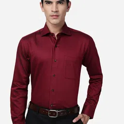 METAL Slim Fit Cotton Formal Shirt-image-23