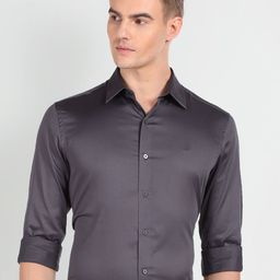 Arrow New York Slim Fit Twill Formal Shirt-picture-17