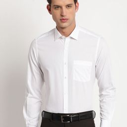 Turtle Modern Slim Fit Spread Collar Pure Cotton Formal Shirt-picture-13