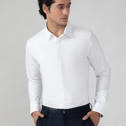 SUBTRACT Spread Collar Slim Fit Formal Shirt image 1