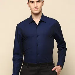 INVICTUS Standard Conversational Printed Cotton Spread Collar Slim Fit Opaque Formal Shirt-picture-38
