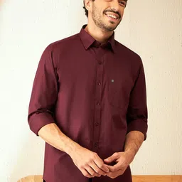 DENNISON Smart Spread Collar Cotton Formal Shirt image 2