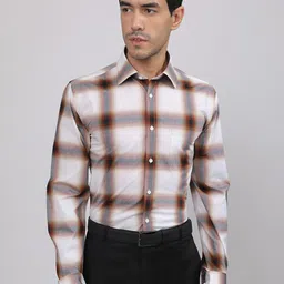 LOUIS STITCH Comfort Checked Cotton Formal Shirt-picture-30