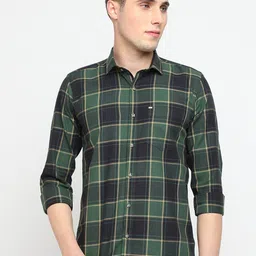 JADEBERRY Tartan Checked Classic Regular Fit Cotton Casual Shirt image 1