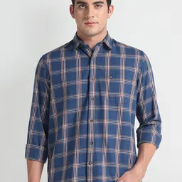 Arrow Sport Men Slim Fit Opaque Checked Casual Shirt-picture-48