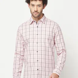 Crimsoune Club Slim Fit Checked Pure Cotton Casual Shirt-picture-39