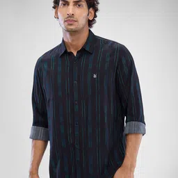 SPYKAR Men Slim Striped Casual Shirt-image-60