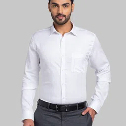 Park Avenue Spread Collar Slim Fit Opaque Checked Formal Shirt-image-44