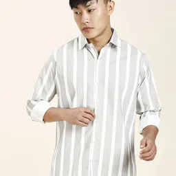 TRYBUY.IN Men Standard Opaque Striped Casual Shirt-picture-37