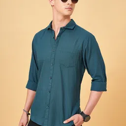 BYFORD by Pantaloons Spread Collar Long Sleeves Slim Fit Casual Shirt-picture-39