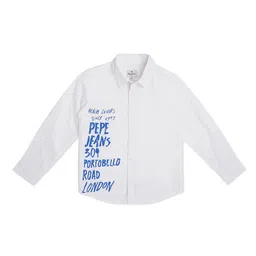 Pepe Jeans Boys Relaxed Typography Printed Cotton Casual Shirt-picture-41