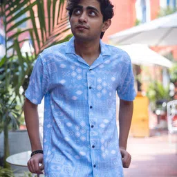 JAVINISHKA Abstract Printed Classic Opaque Casual Shirt-picture-37