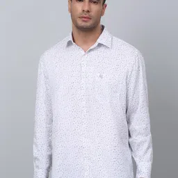 Cantabil Comfort Micro Ditsy Printed Cotton Casual Shirt image 1