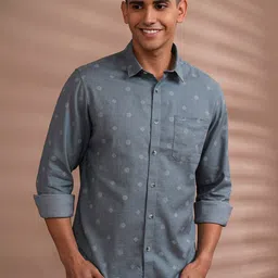 Crocodile Comfort Ethnic Motif Printed Cotton Casual Shirt-image-47