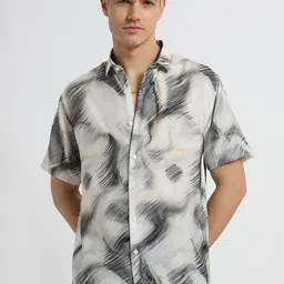Banana Club Classic Slim Fit Printed Casual Shirt-image-12