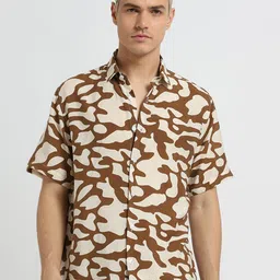 Banana Club Classic Slim Fit Printed Casual Shirt-image-24