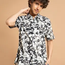 Banana Club Classic Slim Fit Opaque Printed Casual Shirt-picture-30