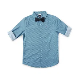 Allen Solly Junior Boys Slim Fit Opaque Printed Casual Shirt-picture-30