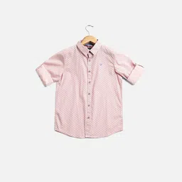 Allen Solly Junior Boys Slim Fit Opaque Printed Casual Shirt-picture-19