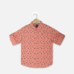 Allen Solly Junior Boys Slim Fit Opaque Printed Casual Shirt-picture-32