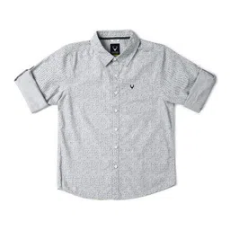 Allen Solly Junior Boys Slim Fit Opaque Printed Cotton Casual Shirt-image-96