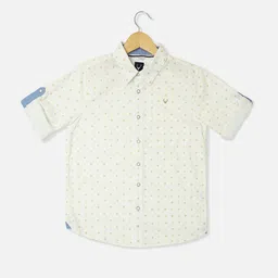 Allen Solly Junior Boys Slim Fit Opaque Printed Casual Shirt-picture-28