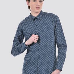 Numero Uno Men Slim Fit Floral Printed Spread Collar Cotton Shirt-picture-15
