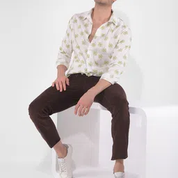 Numero Uno Slim Fit Tropical Printed Cotton Casual Shirt-picture-26