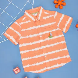 Pantaloons Baby Boys Horizontal Stripes Opaque Printed Casual Shirt-picture-31