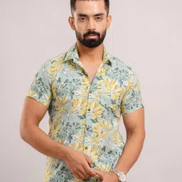 FrionKandy Men Standard Floral Opaque Printed Casual Shirt-picture-23