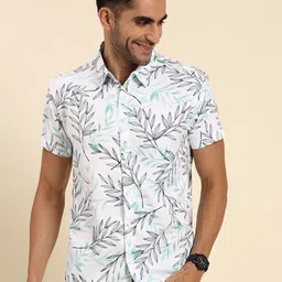 Joven Men Floral Printed Casual Shirt-image-12