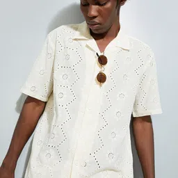 max URB_N Schiffli Boxy Fit Shirt-picture-31