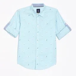 Allen Solly Junior Boys Opaque Printed Casual Shirt-picture-47