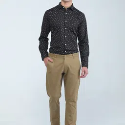 TQS Floral Printed Spread Collar Cotton Formal Shirt-picture-40