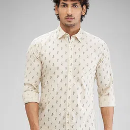 Parx Men Slim Fit Floral Opaque Printed Casual Shirt-picture-42