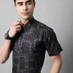 JAINISH Men Printed Cotton Formal Shirt-image-34