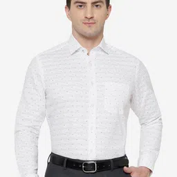 Greenfibre Men Slim Fit Printed Formal Shirt image 1
