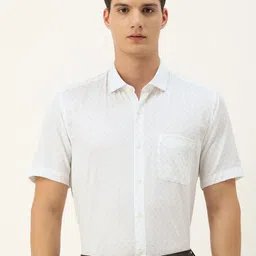 Peter England Men Nuvo Opaque Printed Formal Shirt-picture-46