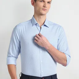 Arrow Slim Fit Opaque Printed Cotton Formal Shirt-picture-27